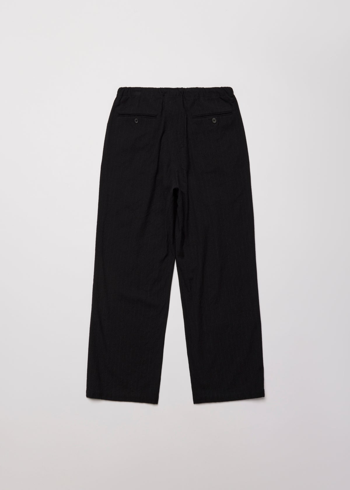 WASHED W/S STRIPE DRAWSTRING WIDE PANTS