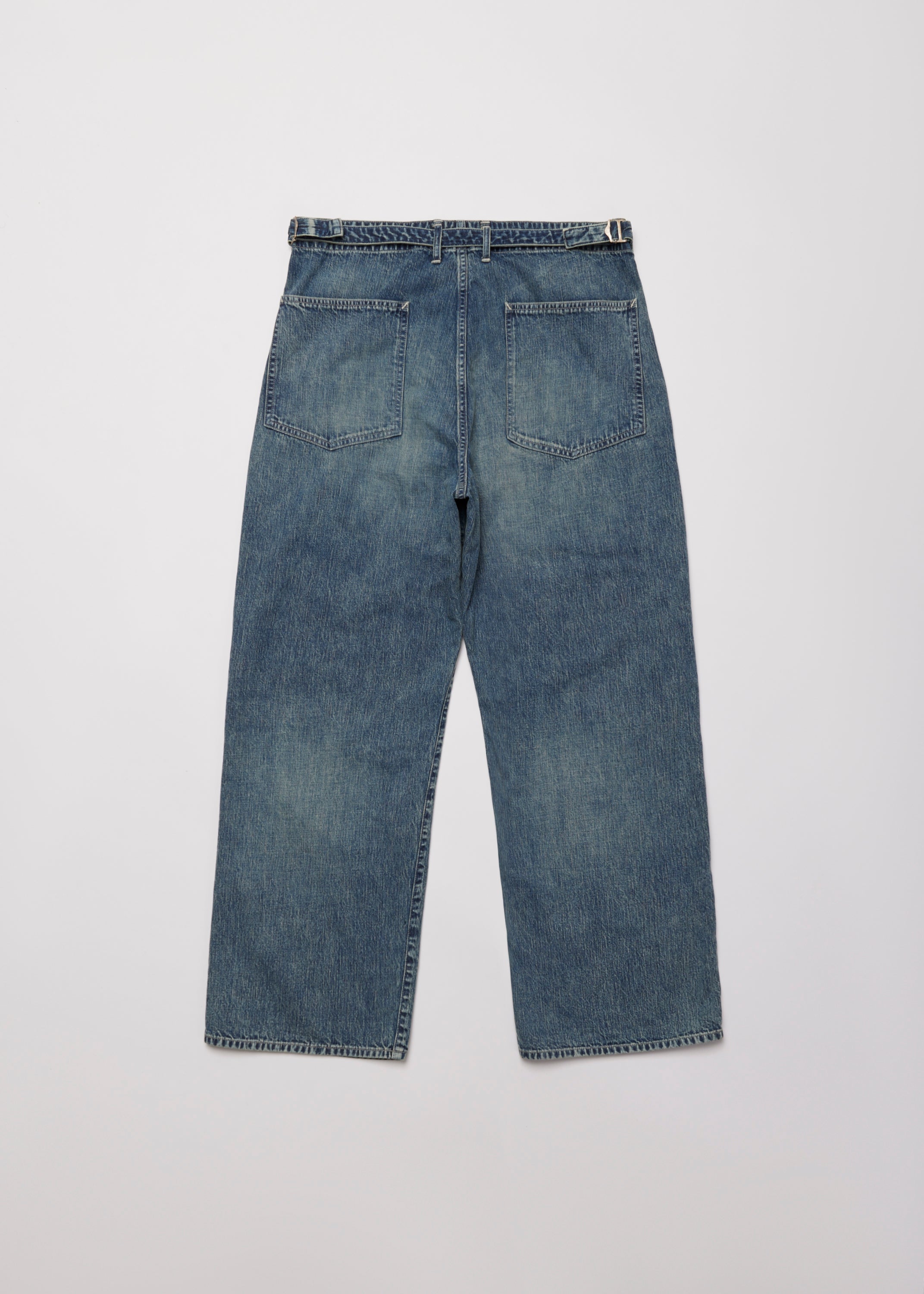 FADED LIGHT DENIM WORK PANTS