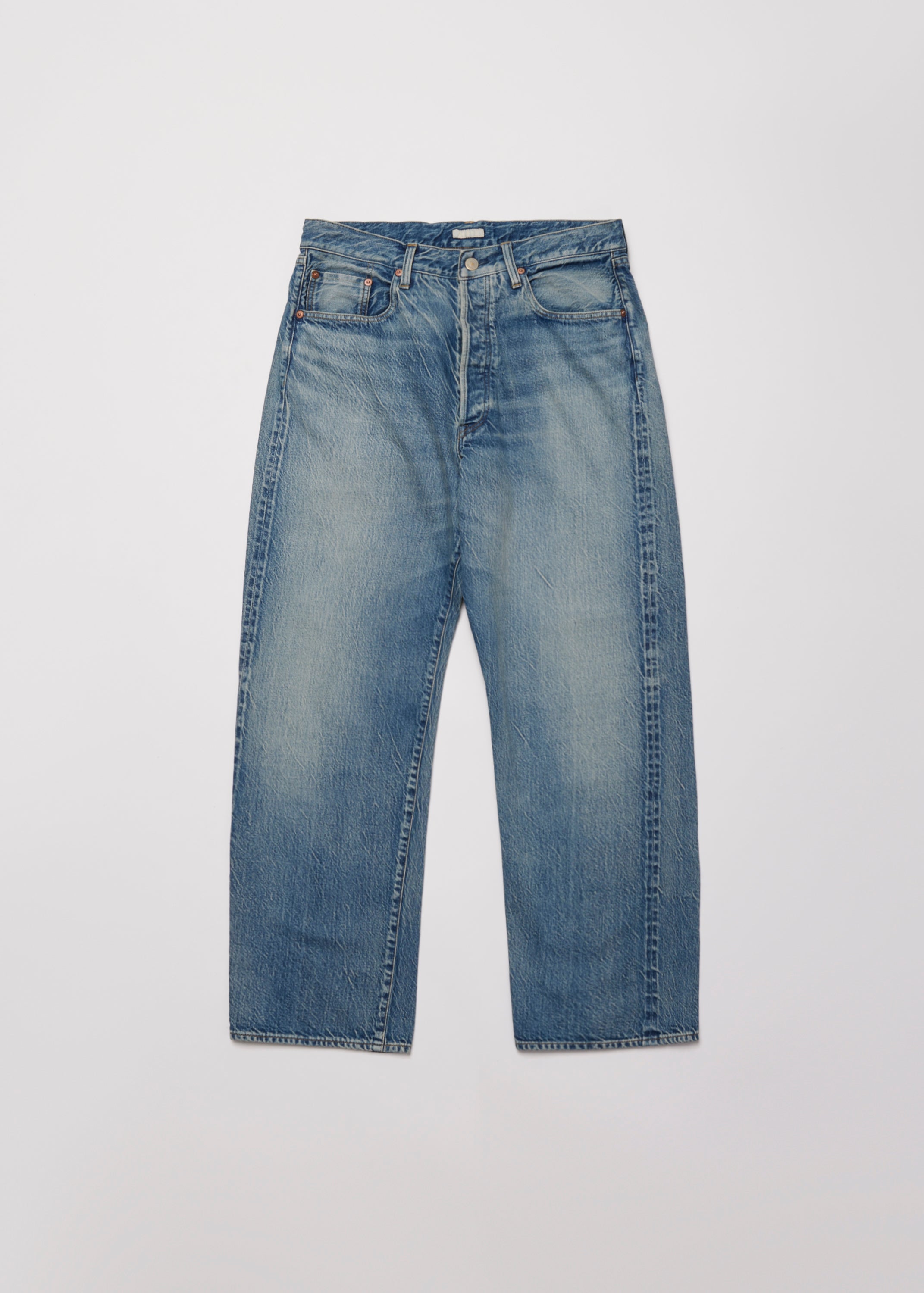 VINTAGE WASHED SELVEDGE DENIM 5P PANTS