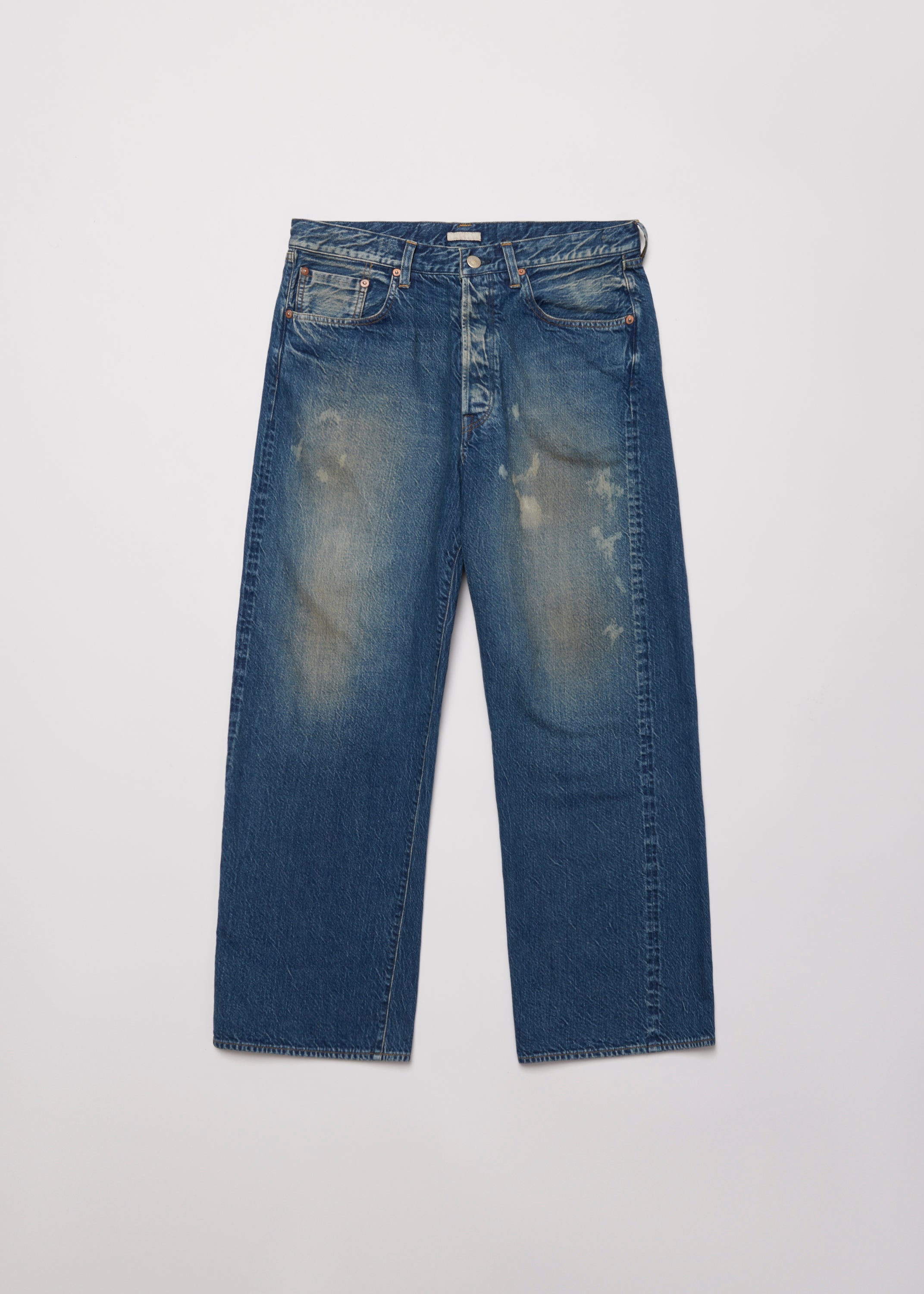AGING WASHED SELVEDGE DENIM 5P PANTS